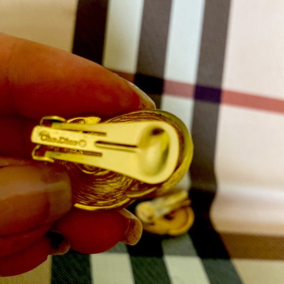 Christian Dior Vintage Signature Clip on Earrings - Picture 14 of 16